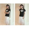 天津服装厂家最便宜夏季热销少女装短袖印花T恤批发市场