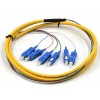 6芯SC多模束状尾纤 光纤跳线 束状尾缆62.5-125彩纤
